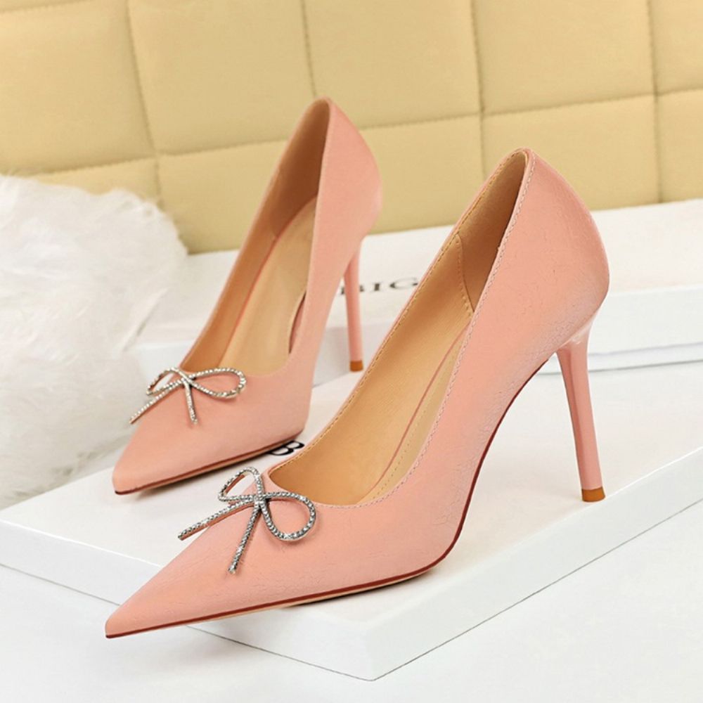 Sapatos Finos De Bico Fino E Bico Fino De 9.5 Cm