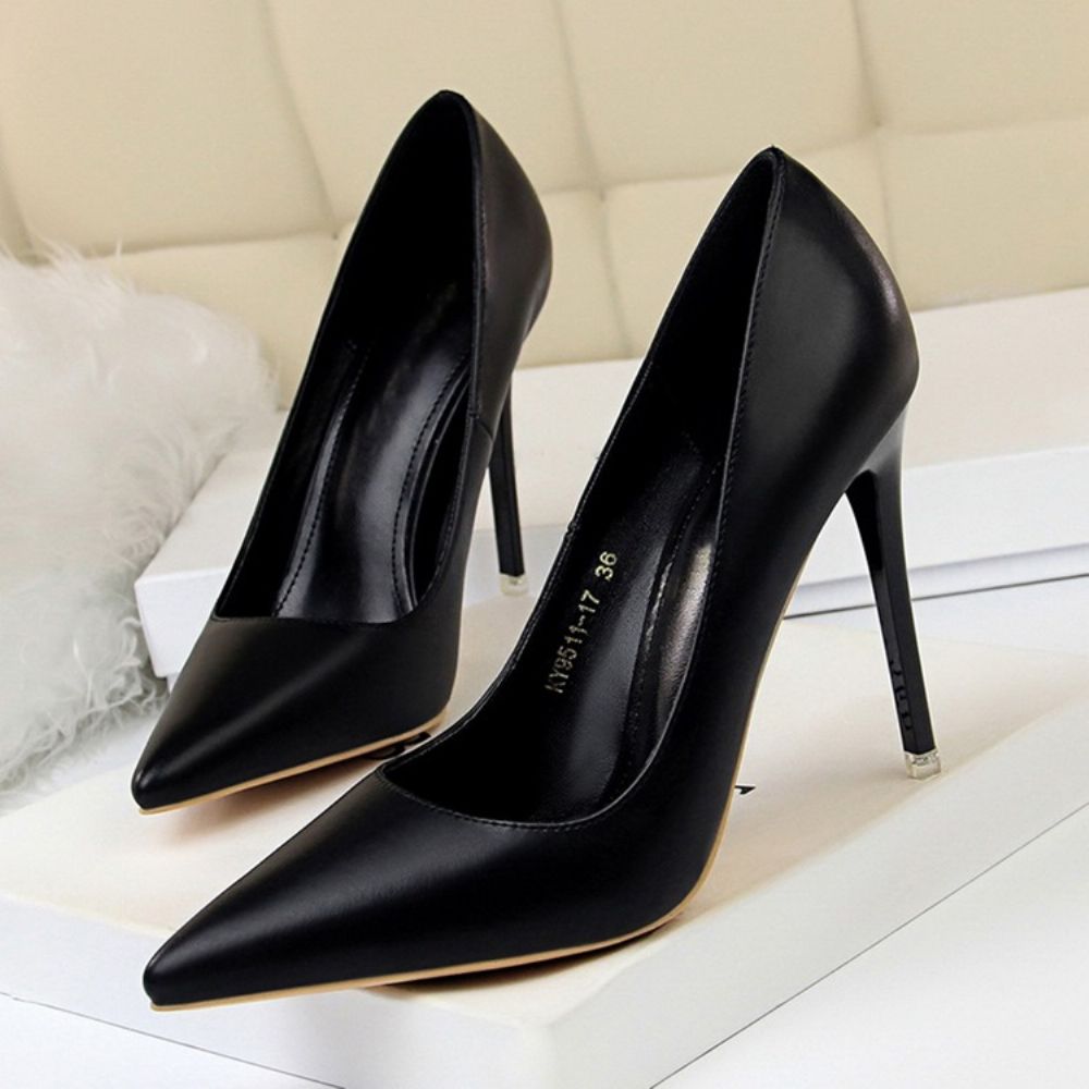 Sapatos Finos Com Salto Agulha De 10.5 Cm