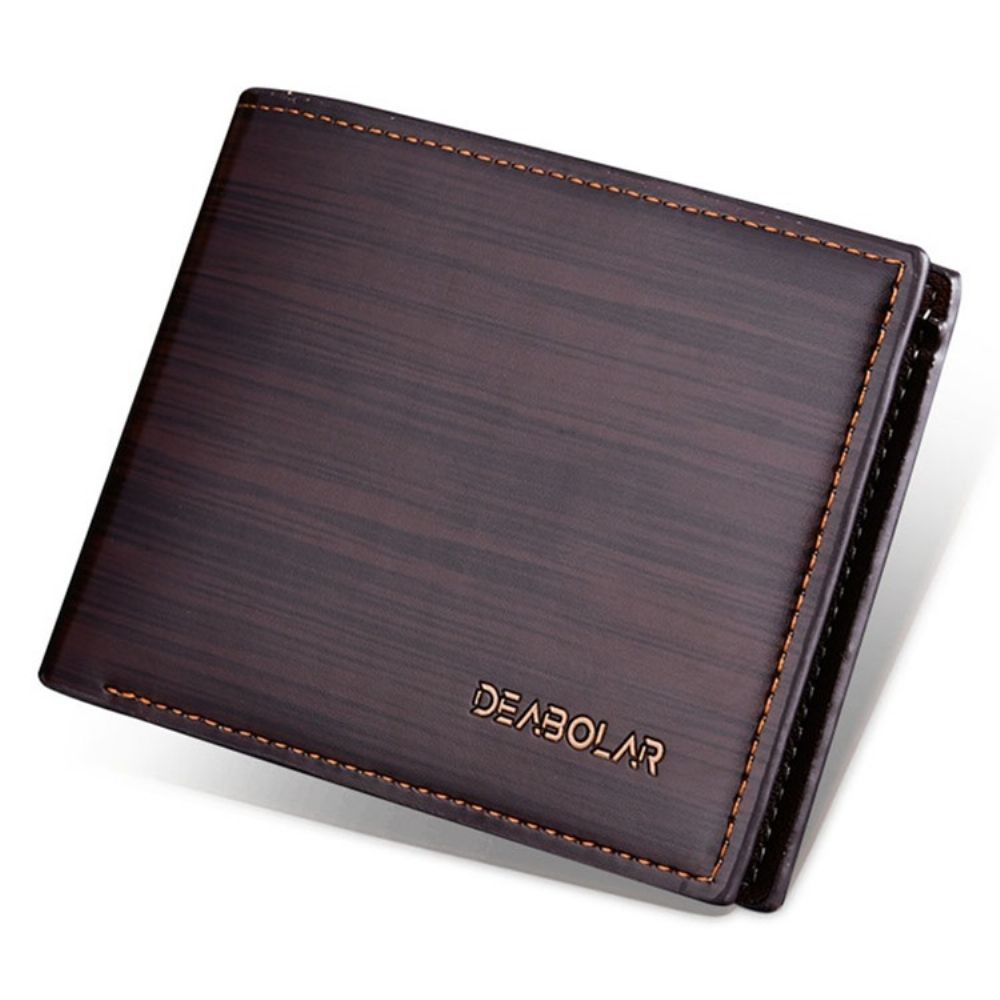 Carteira Masculina Simplicity Cor Sólida Pu