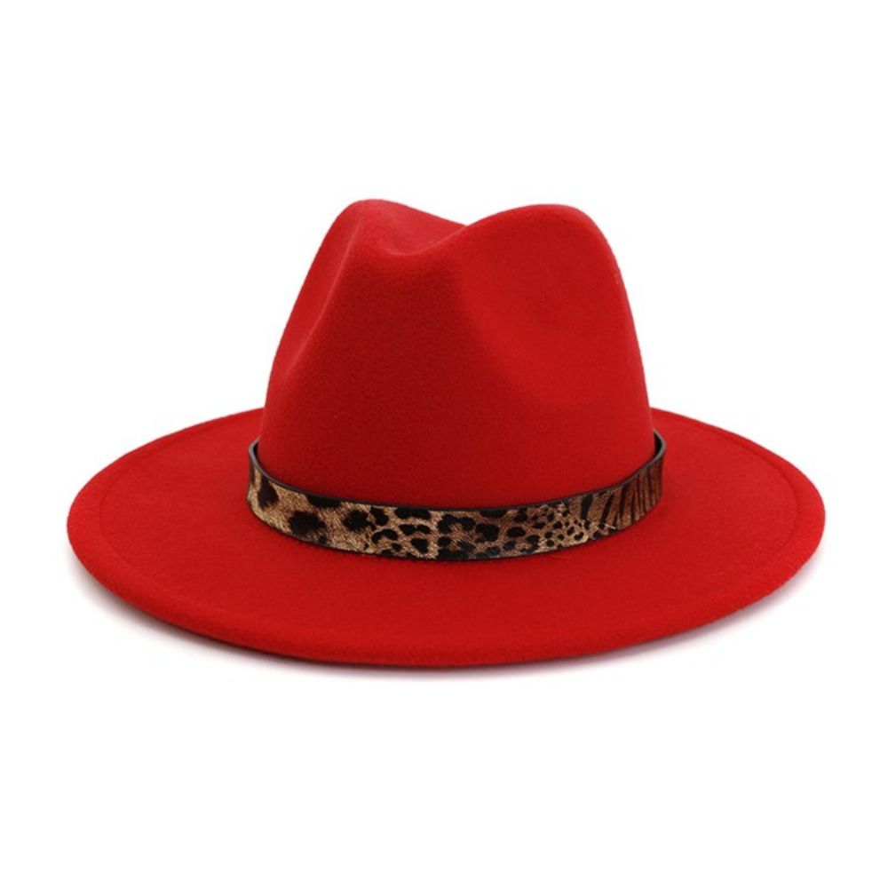Chapéus Fedora De Inverno Com Estampa De Leopardo