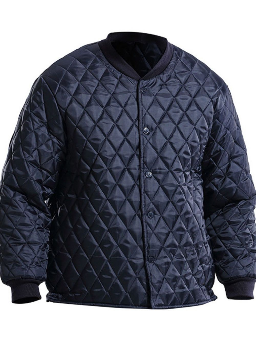 Jaqueta Masculina Com Gola Padrão Simples Casual Trespassada De Penas