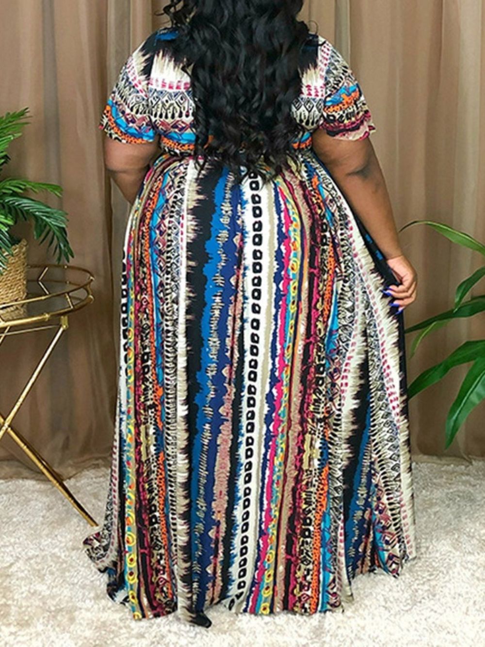 Conjuntos De Pulôver De Duas Peças Moda Color Block Com Decote Em V