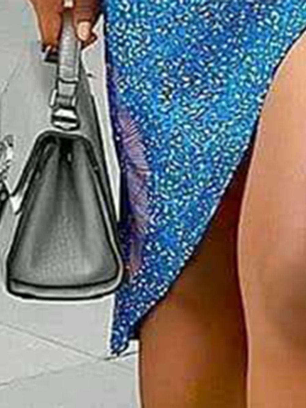 Vestido De Alça De Espaguete Sem Mangas Com Estampa Africana Moda No Joelho