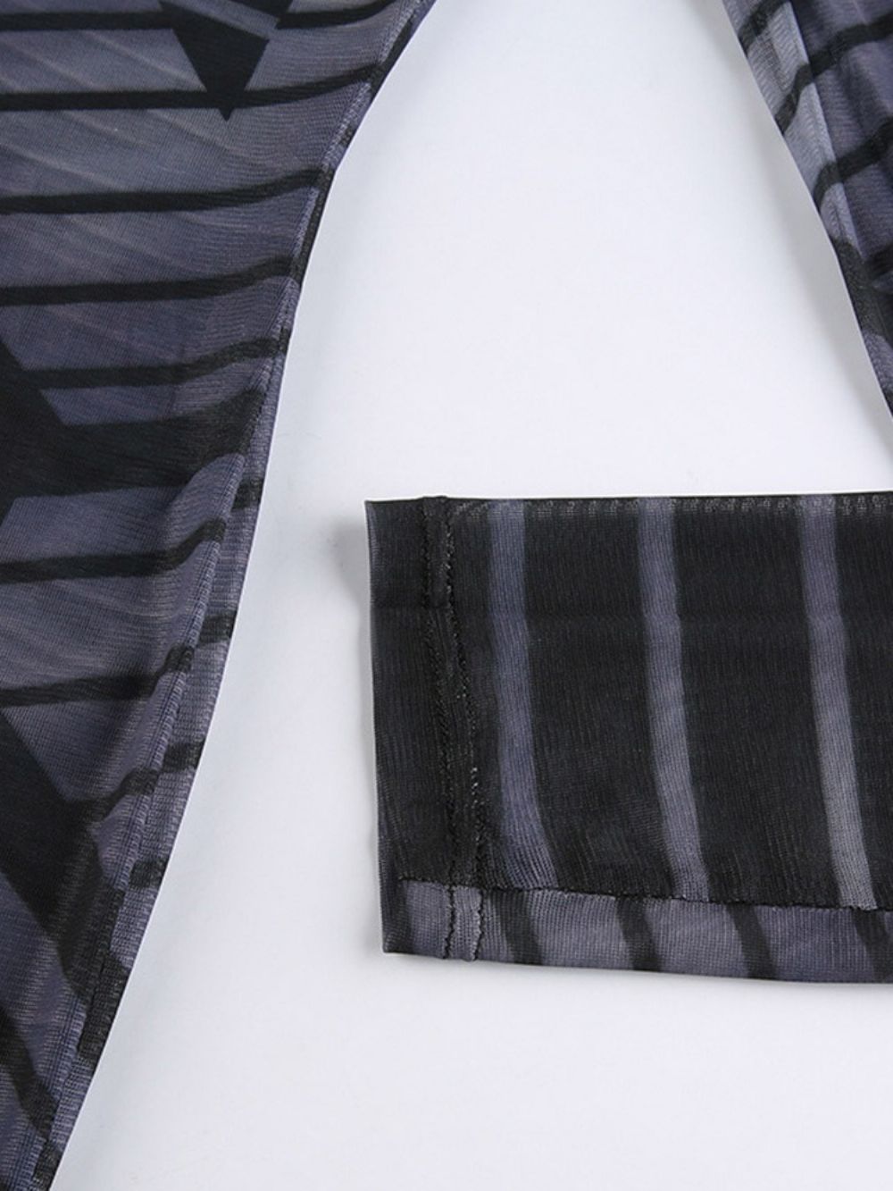 Vestido Manga Longa Com Gola Acima Do Joelho Cintura Alta Primavera