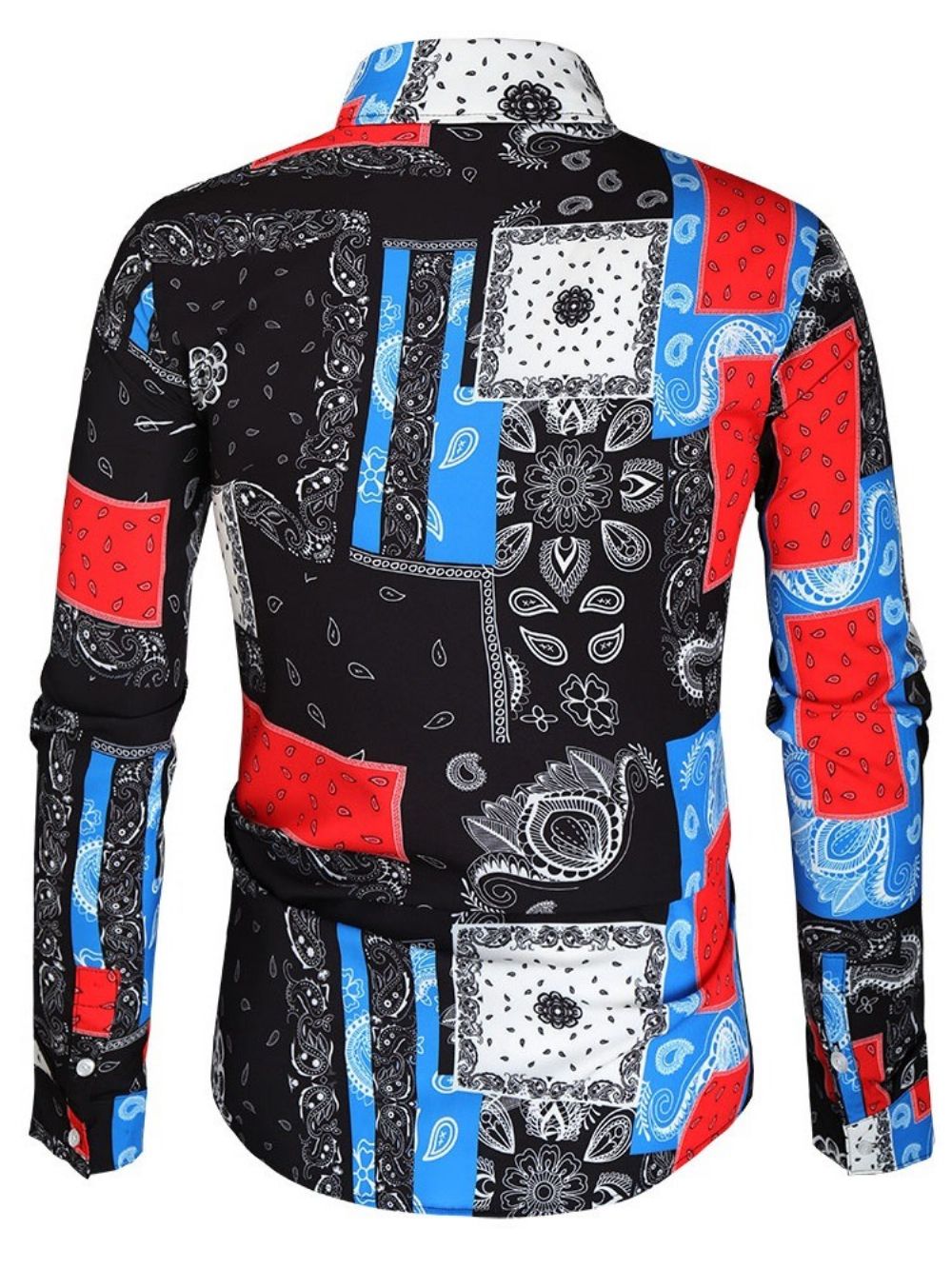 Camisa Casual Masculina Com Estampa De Lapela De Outono