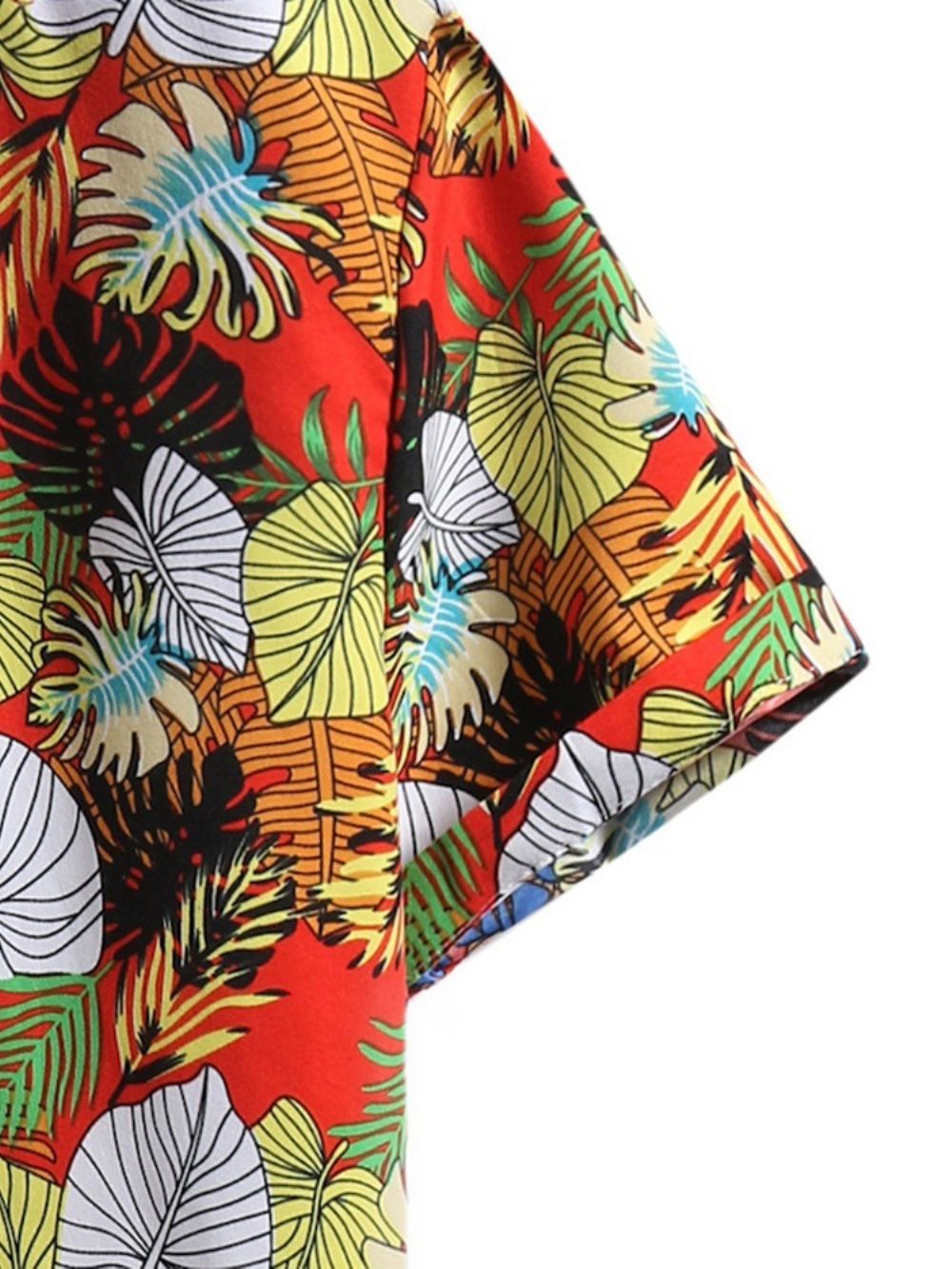 Camisa Casual Masculina De Lapela Floral Slim Trespassada